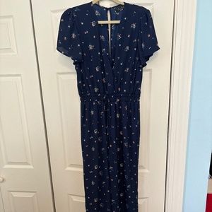 Navy/ Floral Women’s Jumpsuit